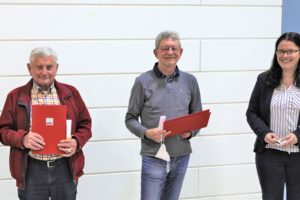 v. li.: Horst Paluch, Klaus Jung, Deirdre Heckler